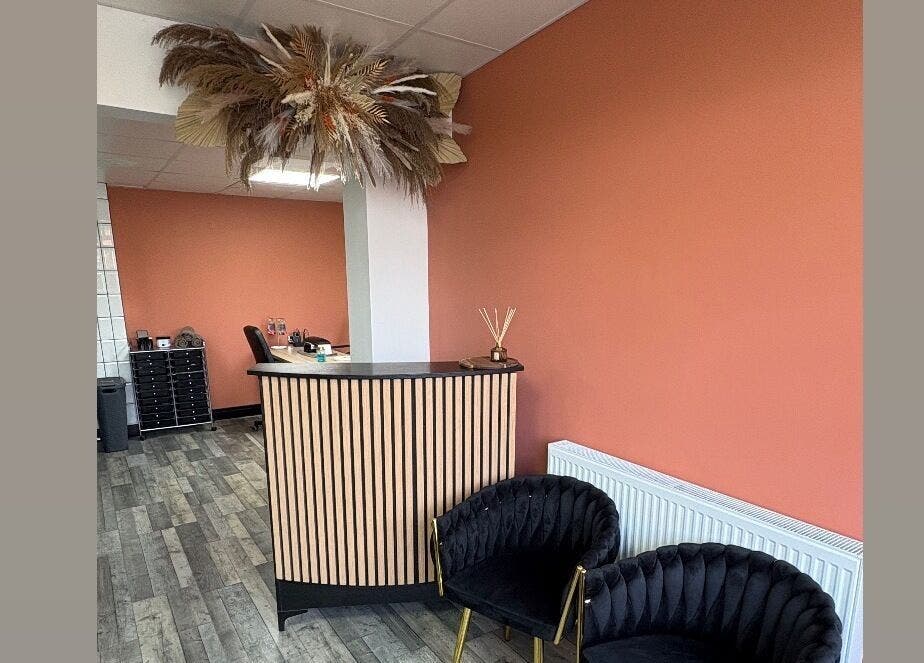 LS Studio reception with elegant seating in Rotherham, England, GB.