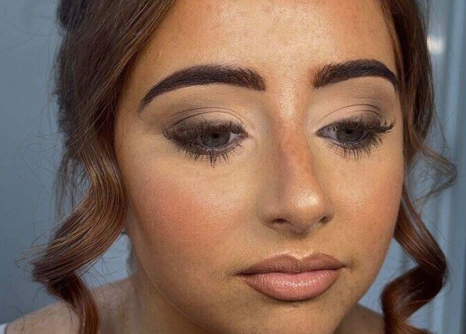 Close-up of elegant makeup by by.elliemagee, Hebburn, England, GB showcasing expertly applied eyeshadow.