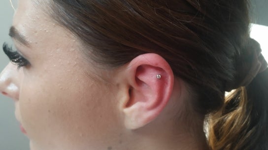 Double Spiral Piercing at Westcoast Piercing And Ink.