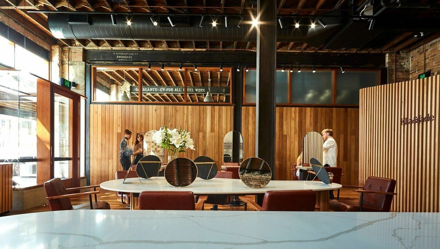 Elegant interior of Ella&Jade Woolloongabba, Queensland, AU, showcasing modern decor and serene ambiance.