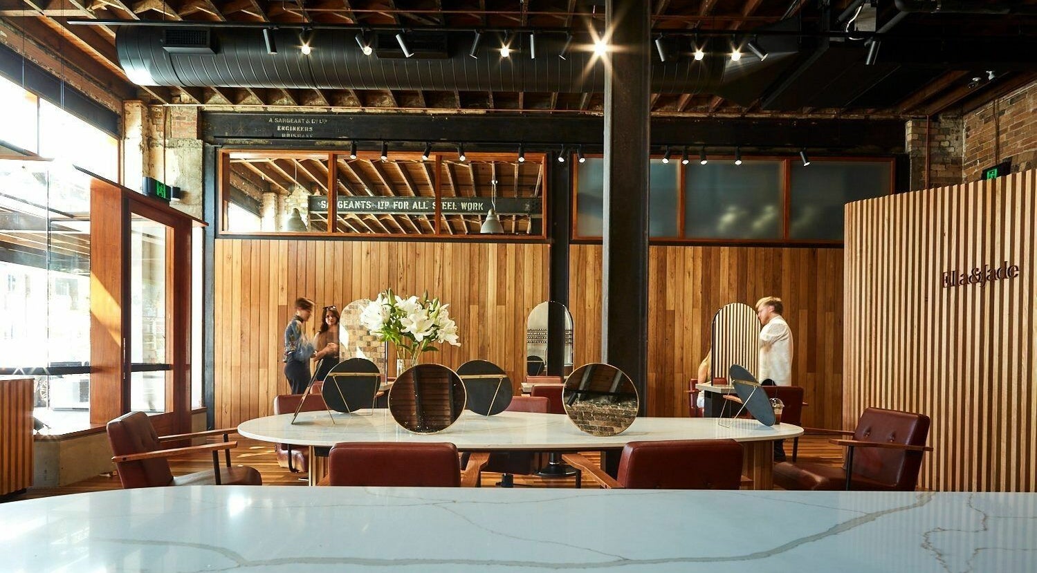 Elegant interior of Ella&Jade Woolloongabba, Queensland, AU, showcasing modern decor and serene ambiance.