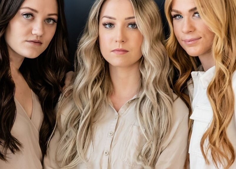 Stylish women with diverse hairstyles at La Belle Vie Salon and Spa, Pleasant Grove, Utah, US.