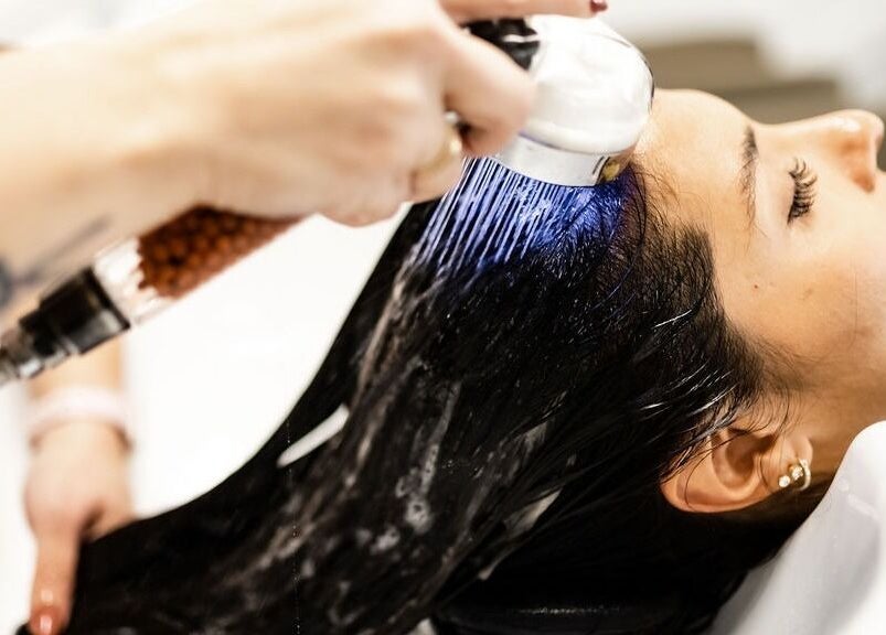 Relaxing hair treatment at West Ivie Collective Beauty Lounge • Hair Extensions • Education in Lindon, Utah, US.