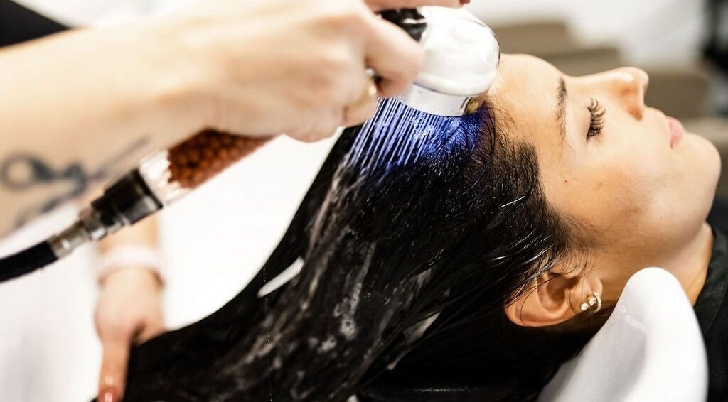 Relaxing hair treatment at West Ivie Collective Beauty Lounge • Hair Extensions • Education in Lindon, Utah, US.