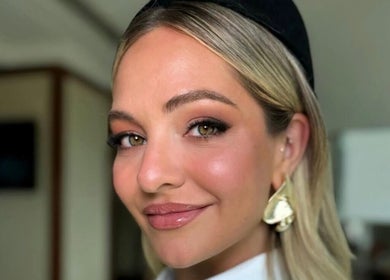 Close-up of elegant woman showcasing makeup at Spring Racing Carnival Bookings - FITZROY POP UP, Fitzroy, Victoria, AU.