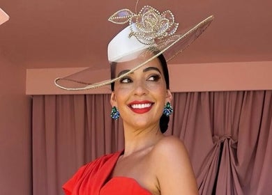 Stylish woman in a chic outfit at Spring Racing Carnival Bookings - FITZROY POP UP, Fitzroy, Victoria, AU.