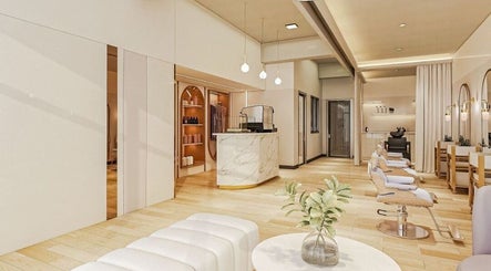 Luxurious interior of Bablabeau Heads Spa, Batu Caves, Selangor, MY with plush seating and modern decor.