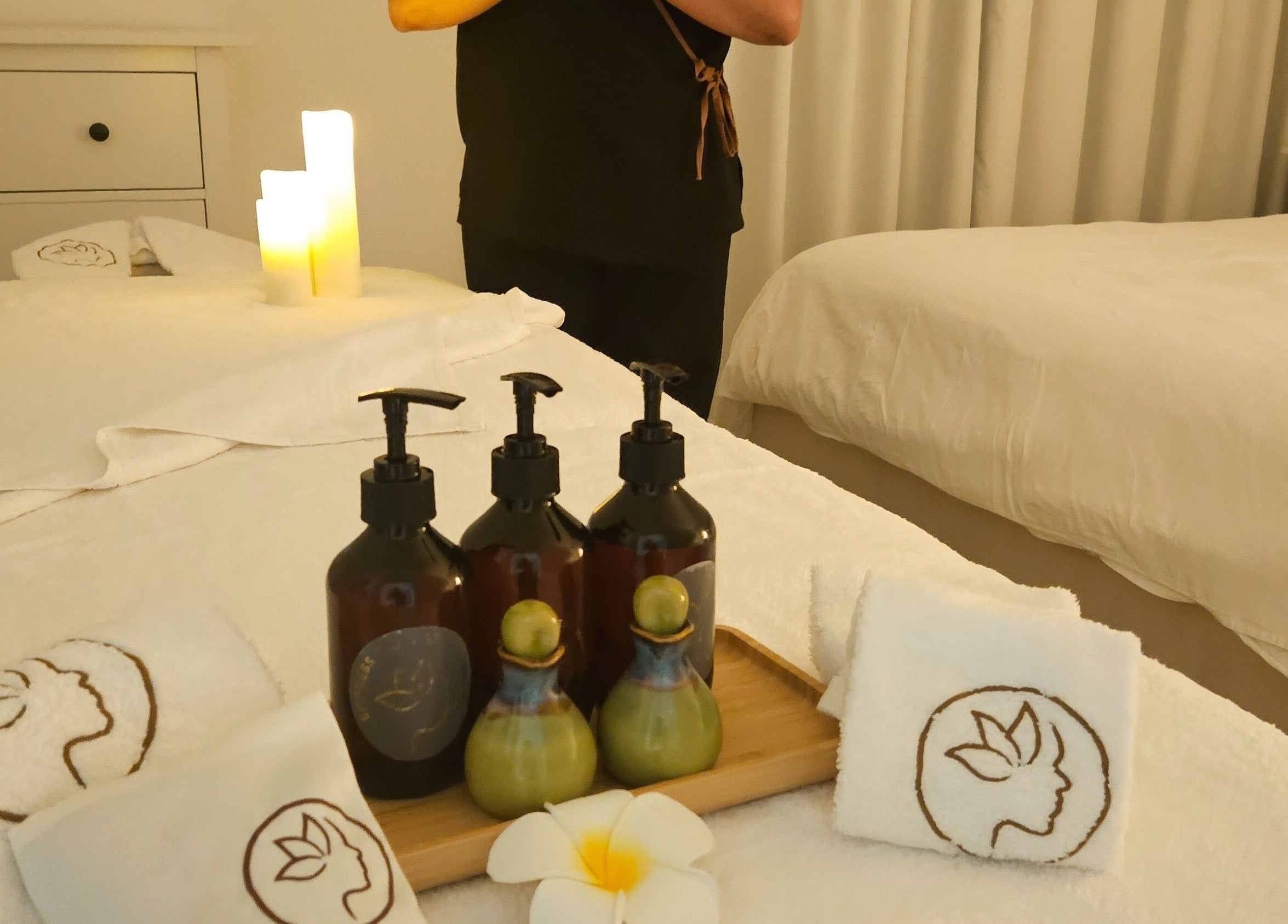 Calming massage setup at Empress Balinese Massage - Home Service, Dubai, Dubai, AE.