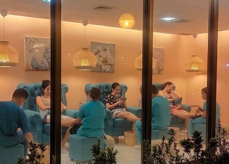 Guests enjoy soothing massages at Turquesa Massage and Spa, Makati, Metro Manila, PH in a serene ambiance.