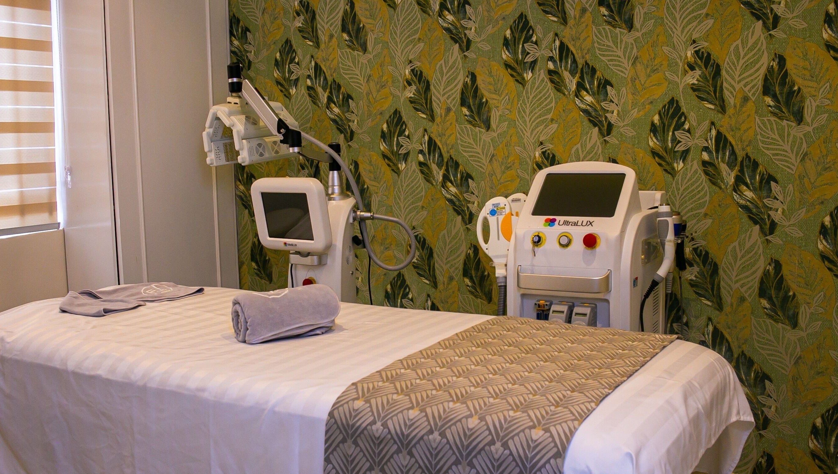 Elegant treatment room at The Medspa at Rj4, Lagos, Lagos, NG, featuring advanced equipment and serene decor.