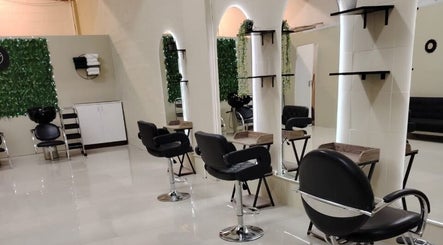 Modern salon chairs and mirrors at Nsix Hair Salon - Plumstead, Cape Town, Western Cape, ZA.