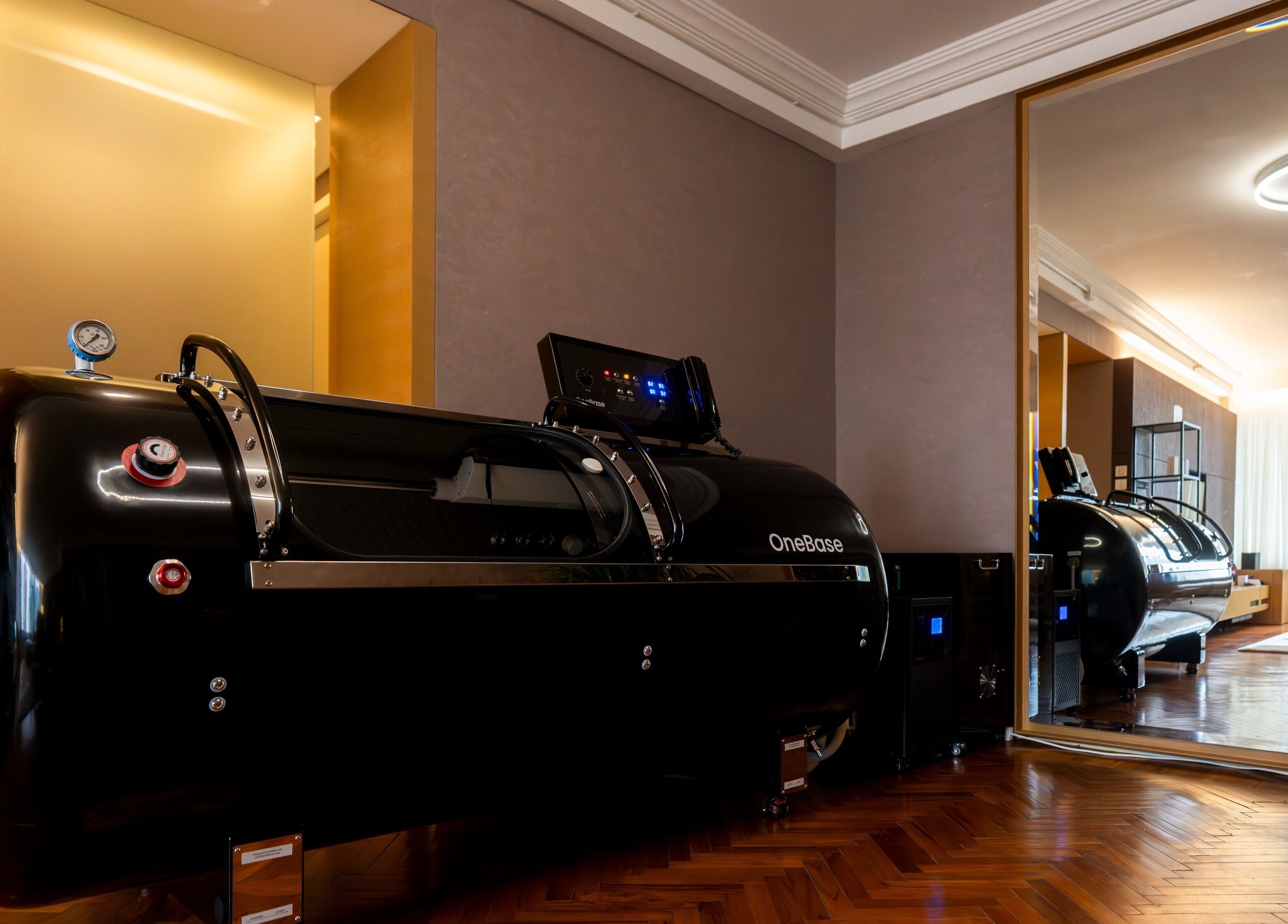 State-of-the-art wellness chamber at 10x Longevity, Hong Kong Island, Hong Kong Island, HK.