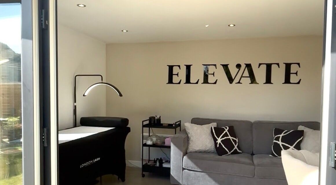 Elevate Lashes venue interior, Berkhamsted, England, GB, featuring a modern and cozy treatment space.