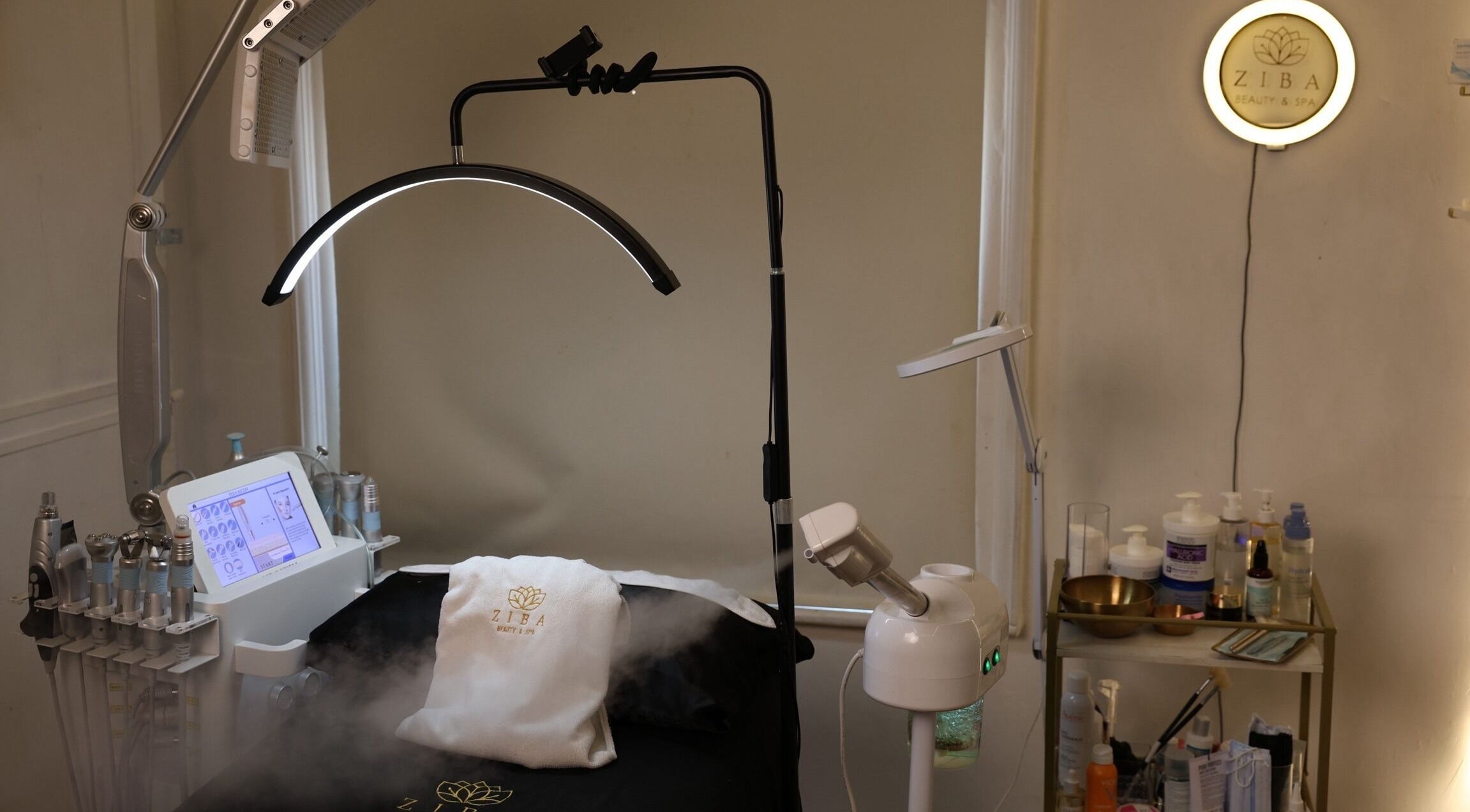 ZIBA Beauty & Spa Body Clinic treatment room in Dublin, County Dublin, IE, featuring advanced skincare equipment.