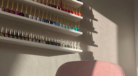 Elegant nail polish display at POSHROOM, Sabana Seca, Toa Baja, PR offers diverse color range.