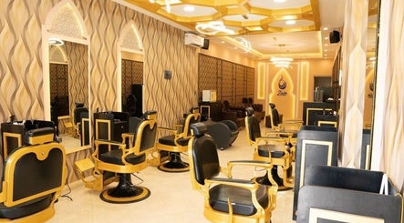 Interior of Zain Barber Canggu in Bali, Bali, ID with elegant barber chairs and stylish decor.