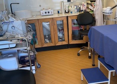 Dermacure Skincare Studio treatment room in Kira Town, Central Region, UG, equipped with modern skincare tools.