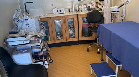 Dermacure Skincare Studio treatment room in Kira Town, Central Region, UG, equipped with modern skincare tools.