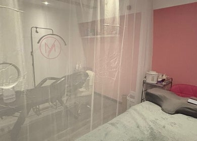 Peaceful treatment room at MISSY Aesthetics & Gals, Douglas, Douglas, IM, with cozy setup and soothing decor.