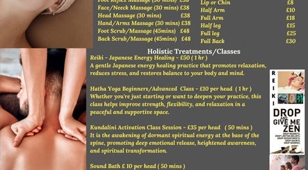 Elements Of Zen pricing and massage offerings in Chandler's Ford, England. Relaxation services with holistic treatments.