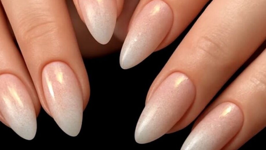 Stylish ombre nails designed at Nel Nails in Aughnacloy, Northern Ireland, GB.