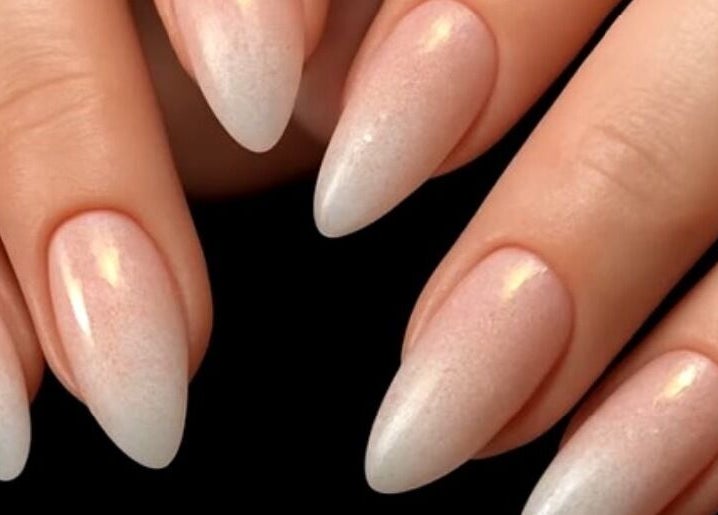 Stylish ombre nails designed at Nel Nails in Aughnacloy, Northern Ireland, GB.