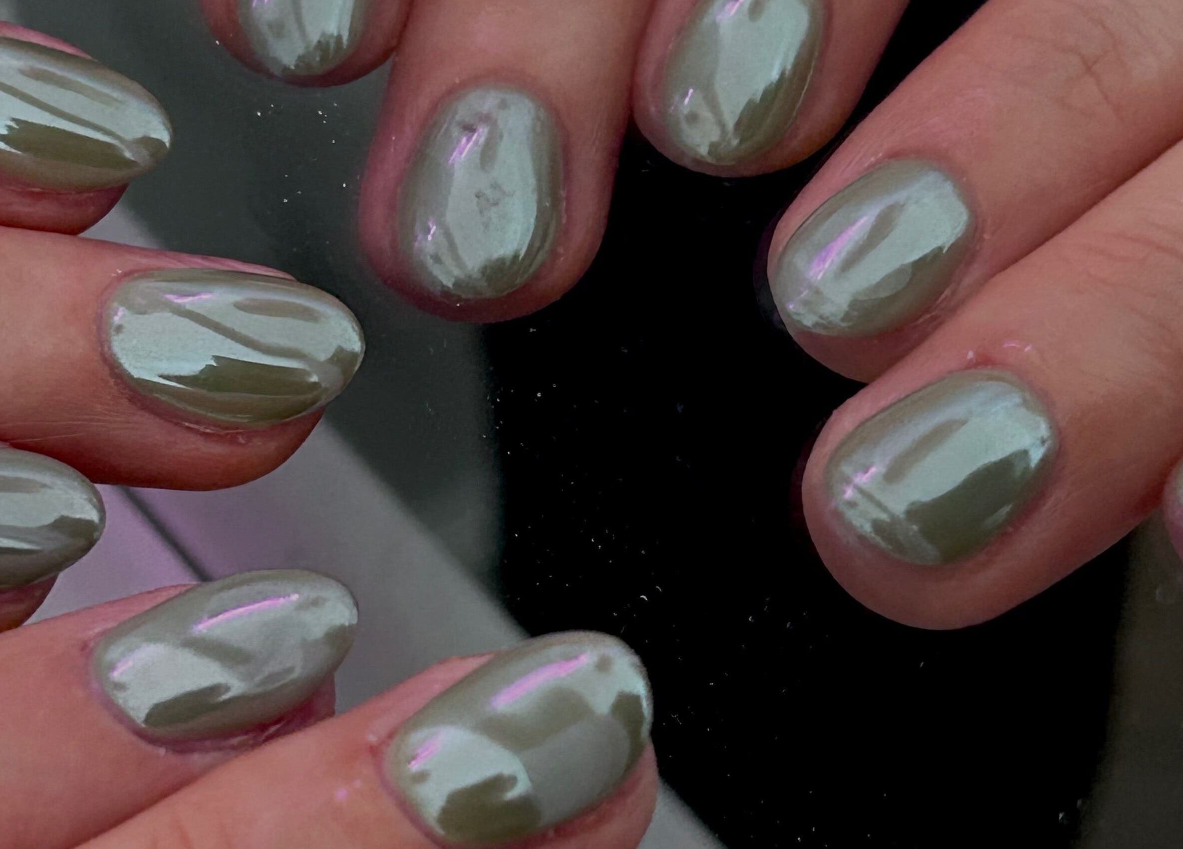 Elegant glossy nails at Nails by Jen, St Helens, England, GB. Perfect finish for any occasion.