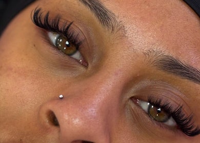 Close-up of lush eyelashes at By Beauty Academy - Wigan, Leigh, England, GB.