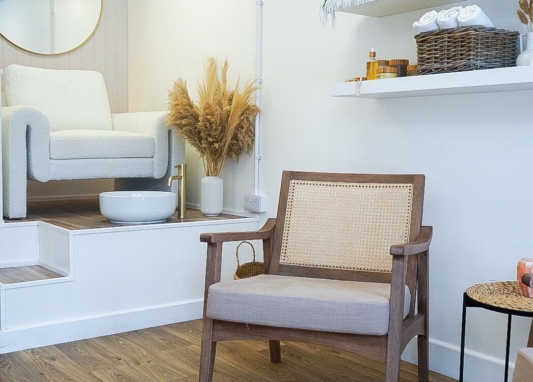Relaxing treatment area at The Beauty Co. Wadebridge, Wadebridge, England, GB with elegant decor and plush seating.