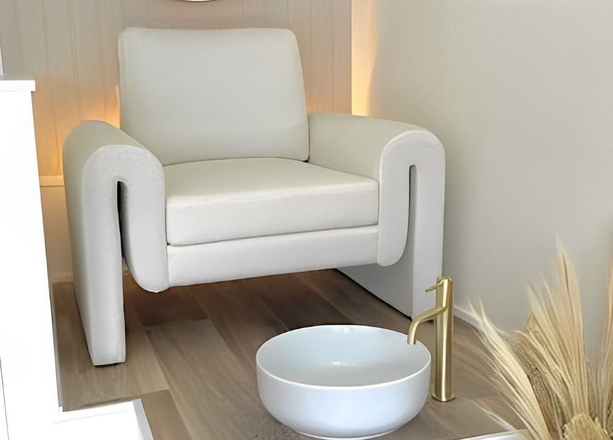 Luxurious spa chair at The Beauty Co. Wadebridge, Wadebridge, England, GB, offering a relaxing experience.