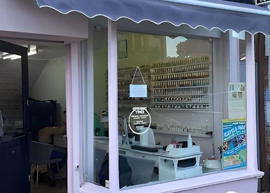 Kaites Nails storefront showcasing elegant interior design in Twickenham, England, GB.