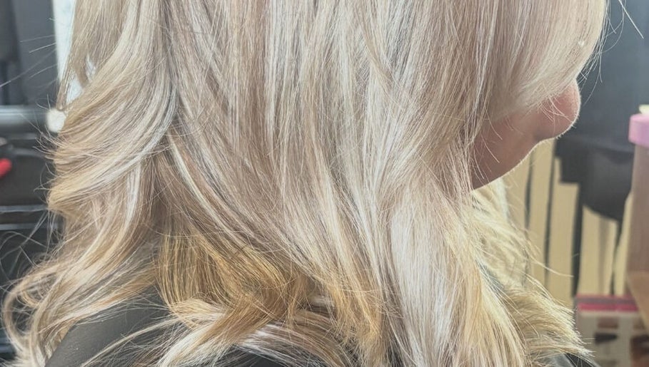 Elegant blonde waves styled at Zolot Hairdressing in Scotland, Scotland, GB.