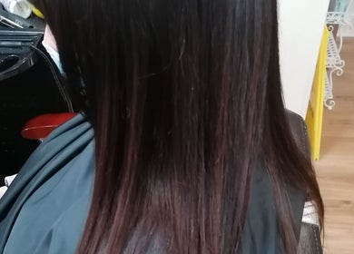 Smooth, straight hair at Zolot Hairdressing in Scotland, Scotland, GB.