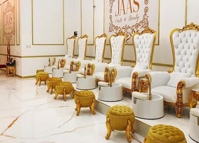 Elegant pedicure stations at Jaas Nails and Beauty in Cebu City, Central Visayas, PH.