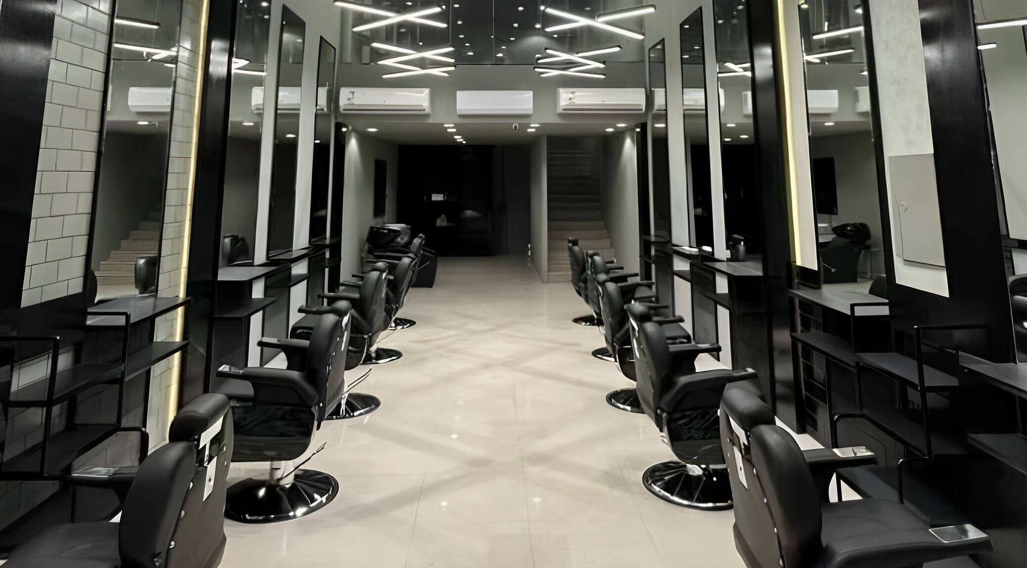 Modern salon interior at 1/2 Cuts Salon صالون هاف كت | Al Aziziyah, Riyadh, Riyadh Province, SA.