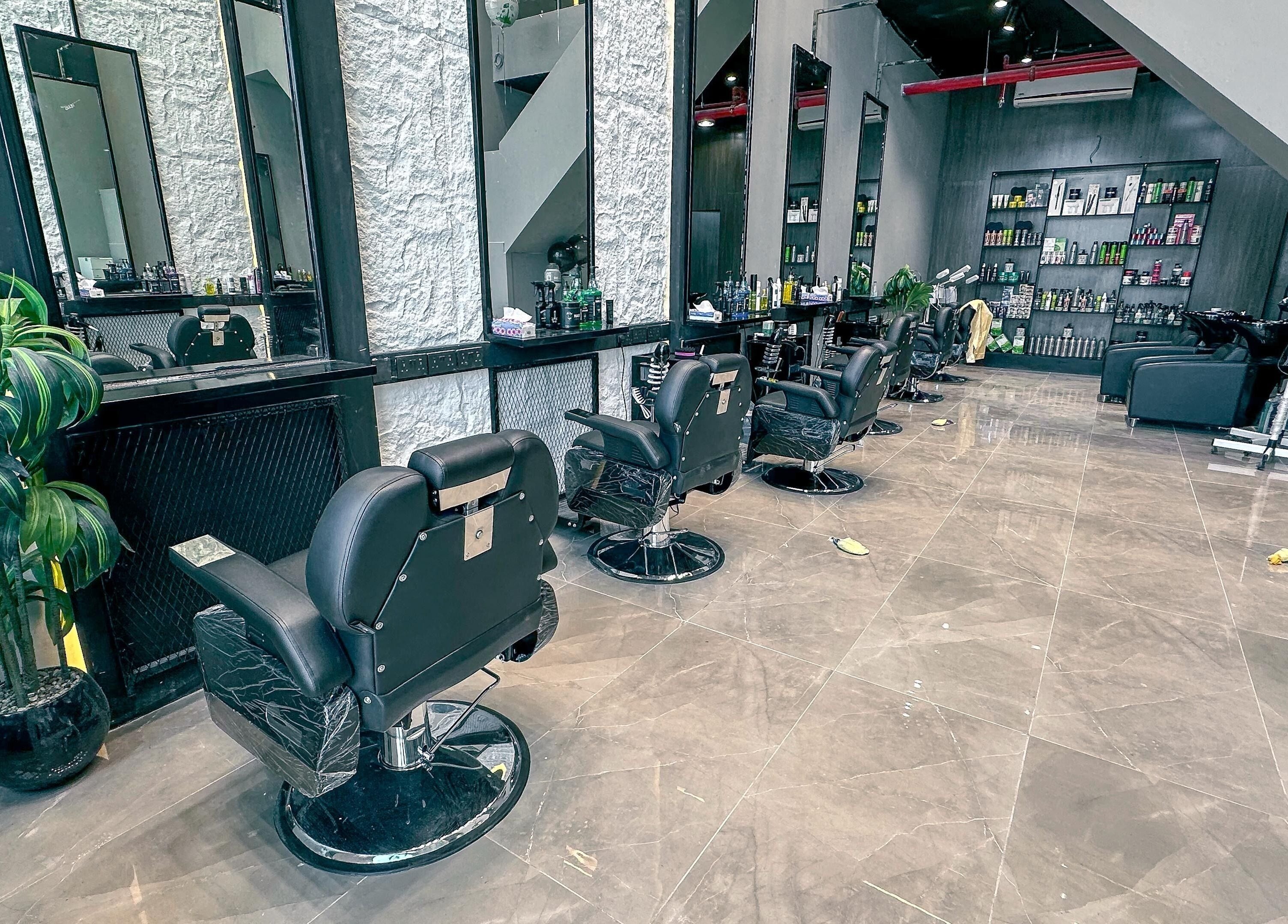 Chic interior of 1/2 Cuts Salon صالون هاف كت | Al Dammam, Dammam, Eastern Province, SA.