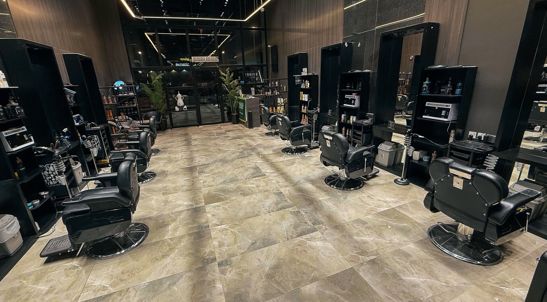 Modern salon interior at 1/2 Cuts Salon صالون هاف كت | Qortuba, Riyadh, Riyadh Province, SA.