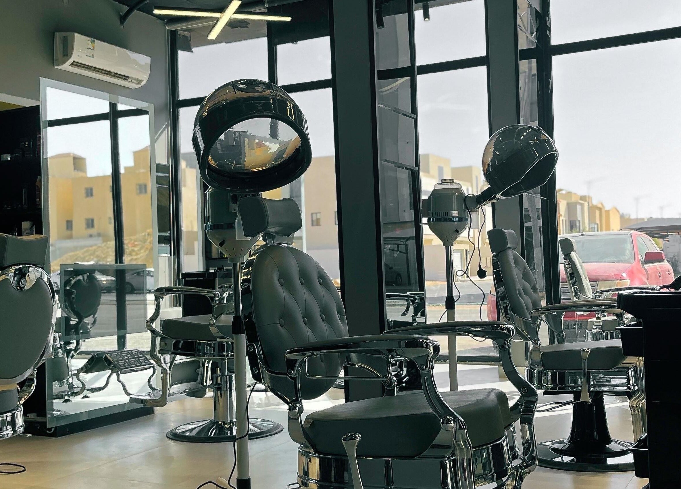 Modern salon chairs in 1/2 Cuts Salon صالون هاف كت | Al Narjis, Riyadh, Riyadh Province, SA.