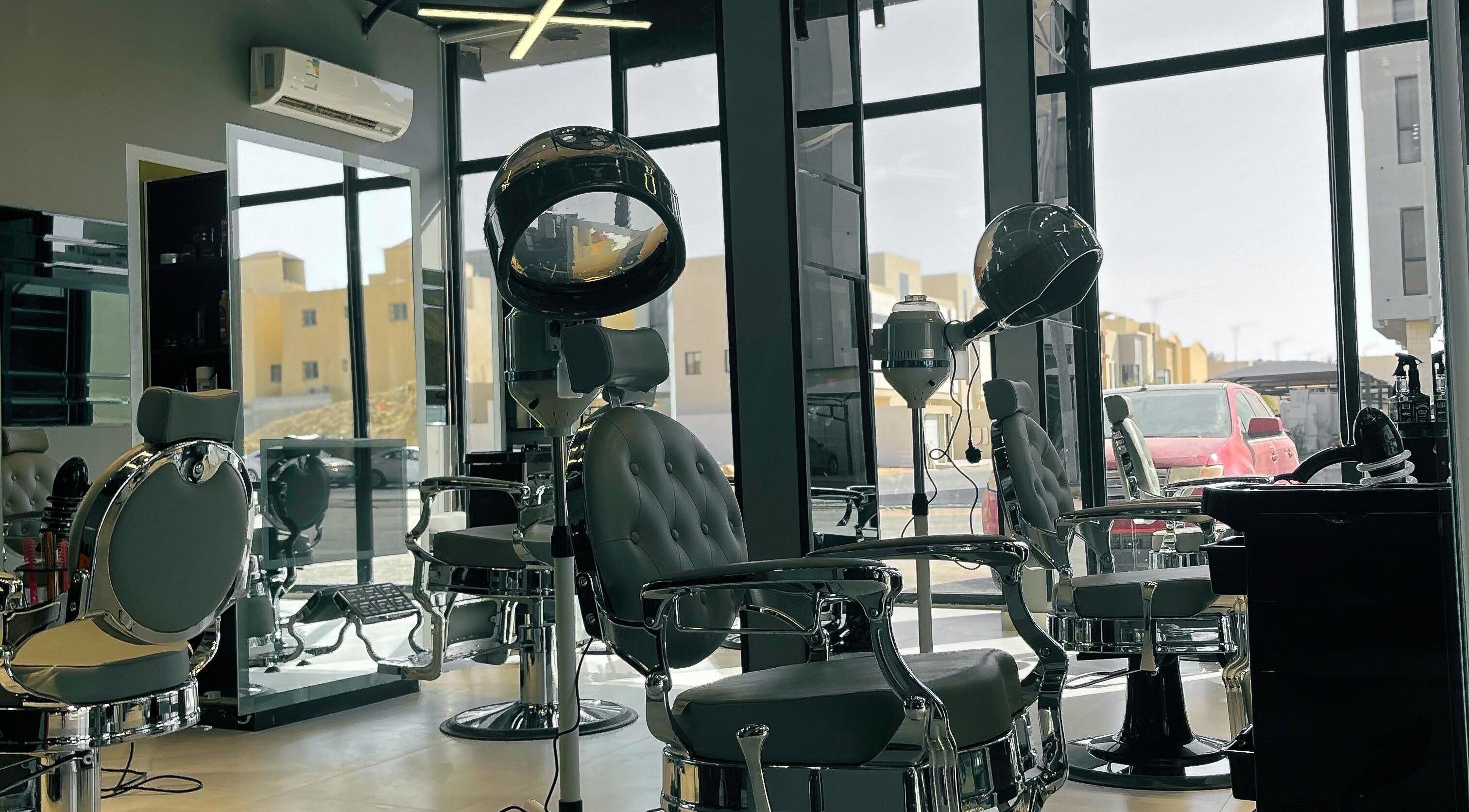 Modern salon chairs in 1/2 Cuts Salon صالون هاف كت | Al Narjis, Riyadh, Riyadh Province, SA.