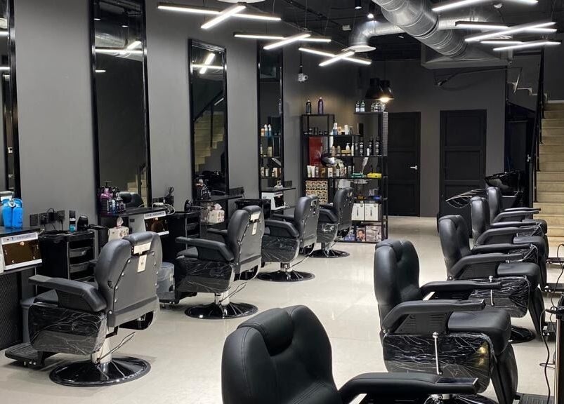 Modern interior of 1/2 Cuts Salon صالون هاف كت | Al Shifa in Riyadh, Riyadh Province, SA.