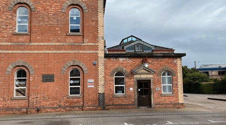 Exterior of Helen Wright Sports Massage Therapist in a red-brick building, Derby, England, GB.