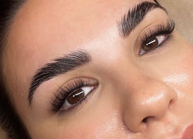 Glamorous eyebrow and eyelash styling at LBK Paris Beauty Salon, Dubai, AE.