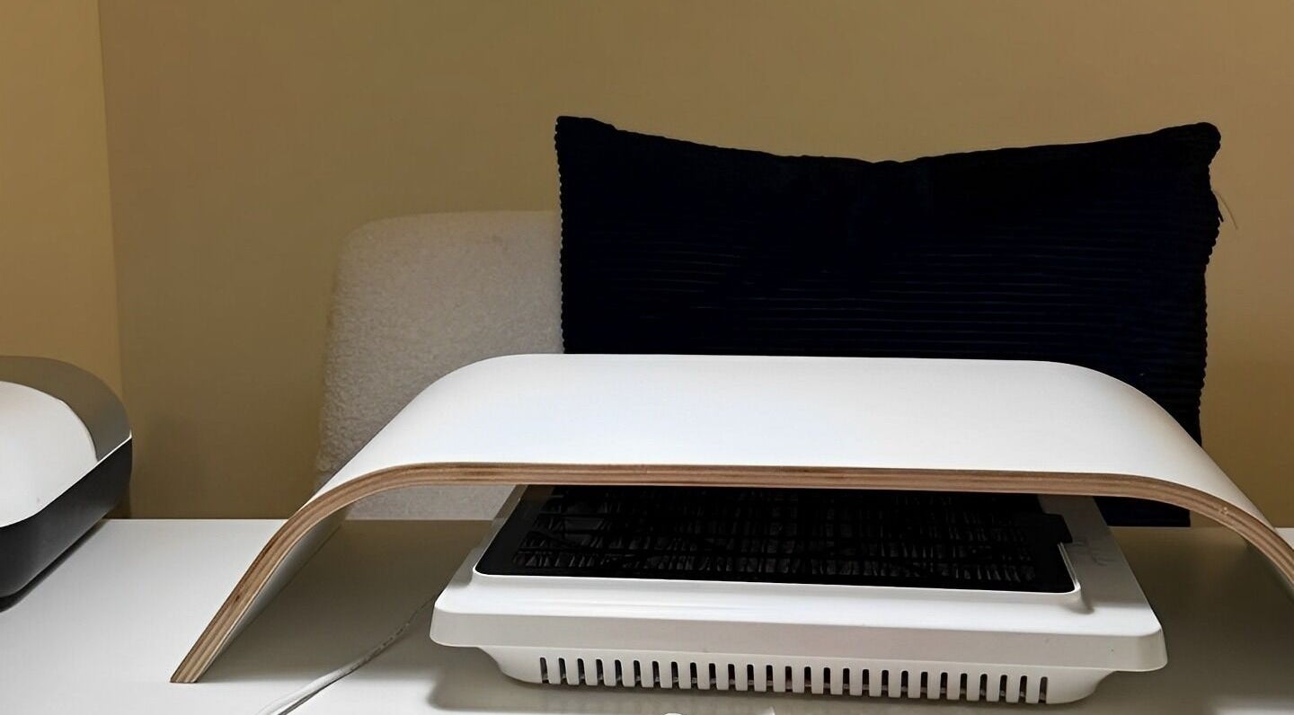 Modern nail station at Ell Nail Edit, Birmingham, England, GB, highlighting a sleek, professional setup.