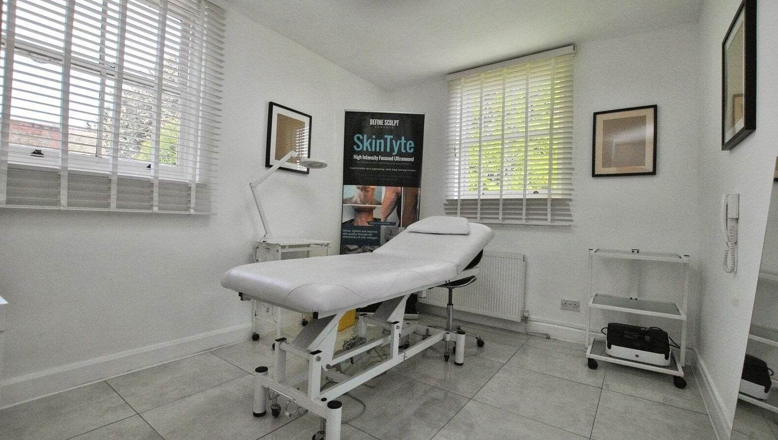 Tranquil treatment room at Another Level Medispa in Chelmsford, England. Ideal for relaxation and rejuvenation.