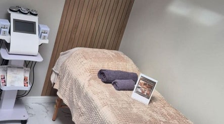 Comfortable treatment room at Nails and Beauty by Liz B, Barnsley, England, GB, featuring massage equipment.