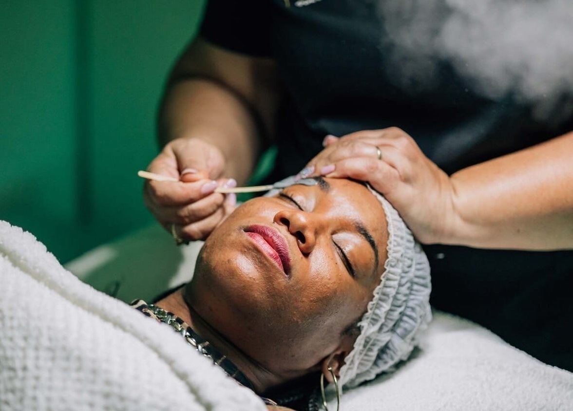 Facial treatment at Pure Essence Spa, Kralendijk, Bonaire, BQ, highlighting relaxation and skincare excellence.