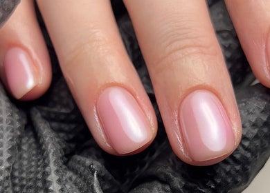 Beautiful pink manicured nails at Ocean Bloom - Helston, Helston, England, GB, showcasing elegance.
