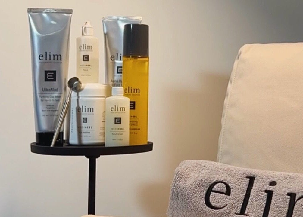 Luxury Elim skincare products at Ocean Bloom - Troon, Camborne, England, GB, enhancing beauty and wellness experiences.
