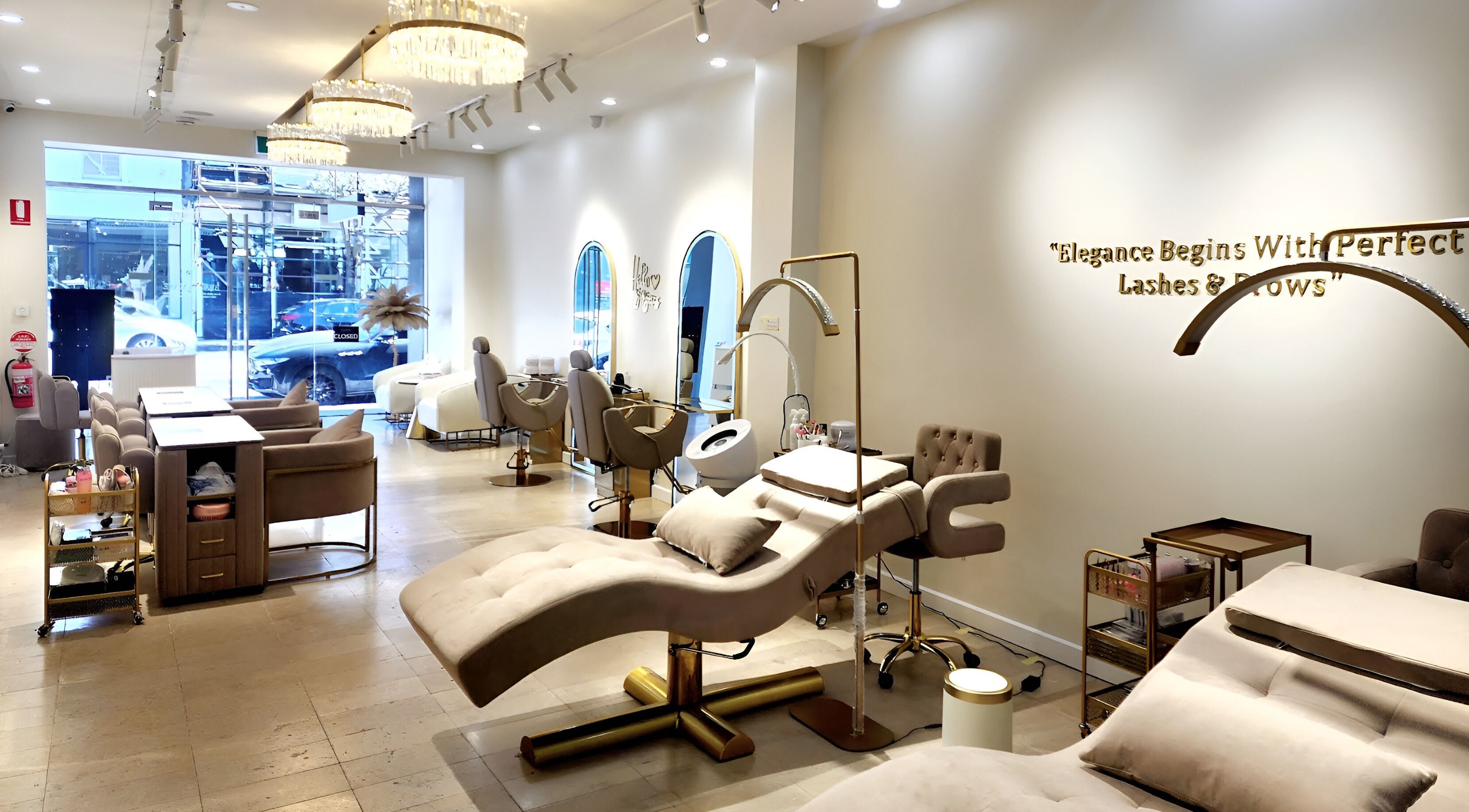 Chic interior of BEAUTYMATE - SOUTH YARRA, Melbourne, Victoria, AU, featuring plush chairs and stylish decor.