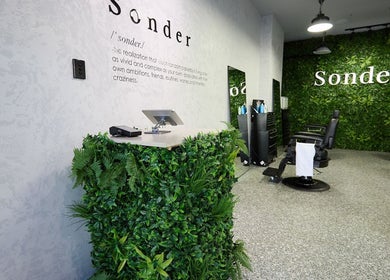 Sonder Mens | Bondi Junction venue showing stylish green interior, Bondi Junction, New South Wales, AU.